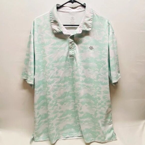 MOFIZ Polo Shirt Men's XXL Camo UPF 50+ Performance Short Sleeve Outdoor Golf - Picture 1 of 7